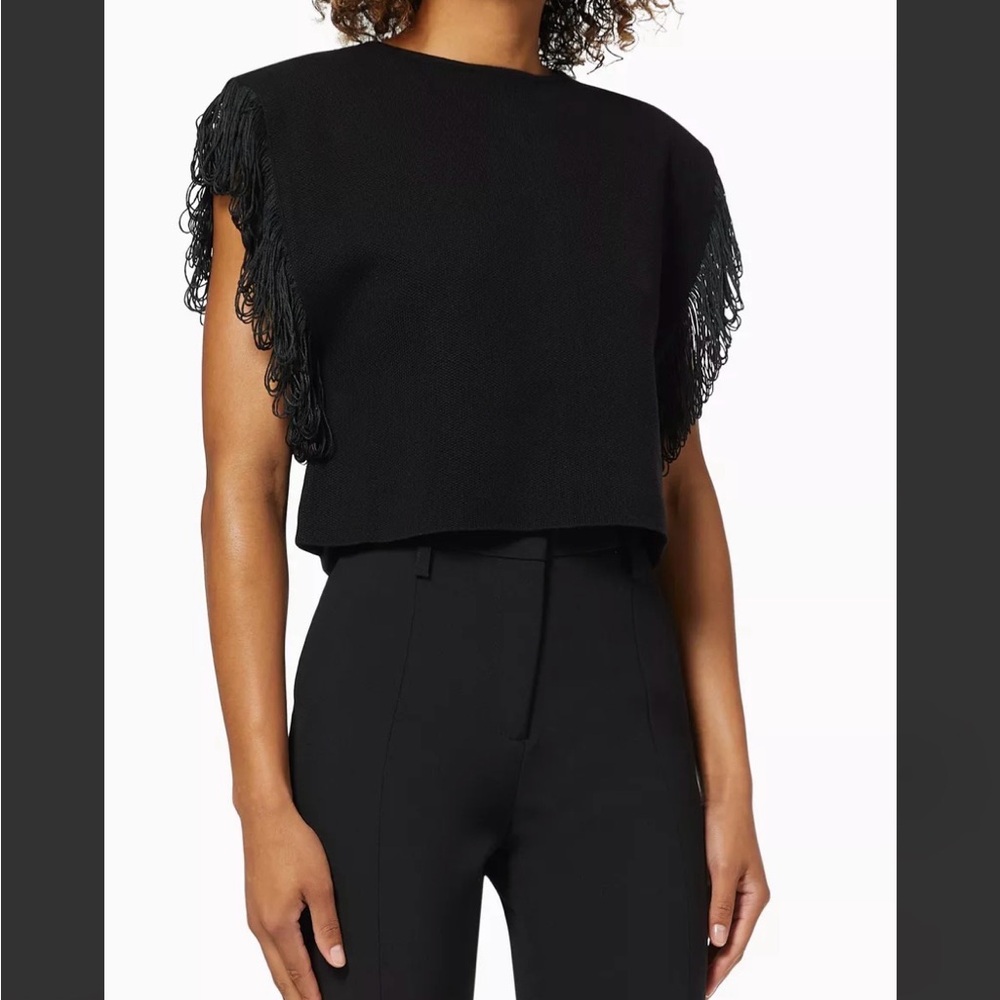 Ana Quan Fringed Cotton Top